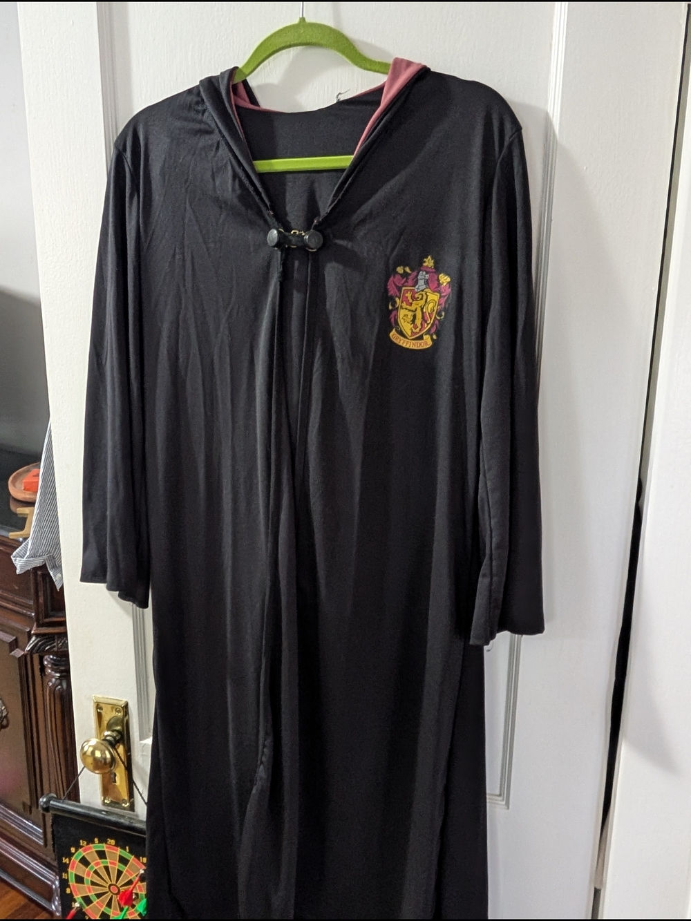 Gryffindor Kids Black Hooded Robe with Crest